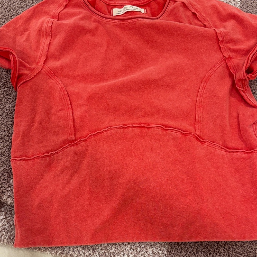 Red free people shirt size L